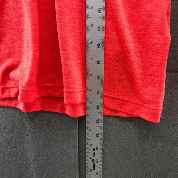 Under Armour Long Sleeve T-Shirt Mens S Hooded Red Henley Heatgear Loose - Picture 12 of 12